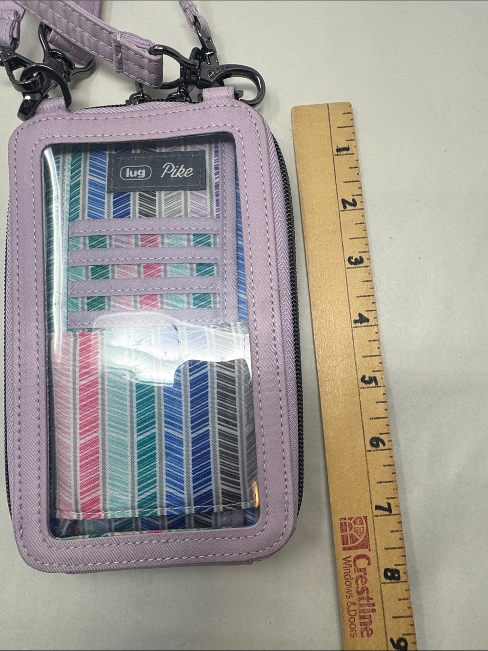 LUG PIKE RFID PROTECTION CROSSBODY BAG PURSE WRISTLET ZIP AROUND TRAVEL PHONE - Picture 4 of 12